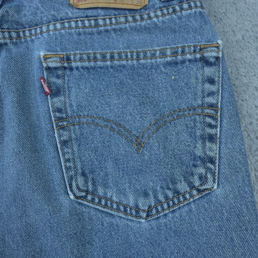 Vintage Levis 505 Jeans Mens 34x30 Blue Regular Straight Leg Denim 90s Tag 36x30